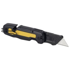 DeWALT DWHT10992-0 Hobby Knife - Premium Black Stainless Steel Utility Knife with Yellow Blade for Precision Cutting